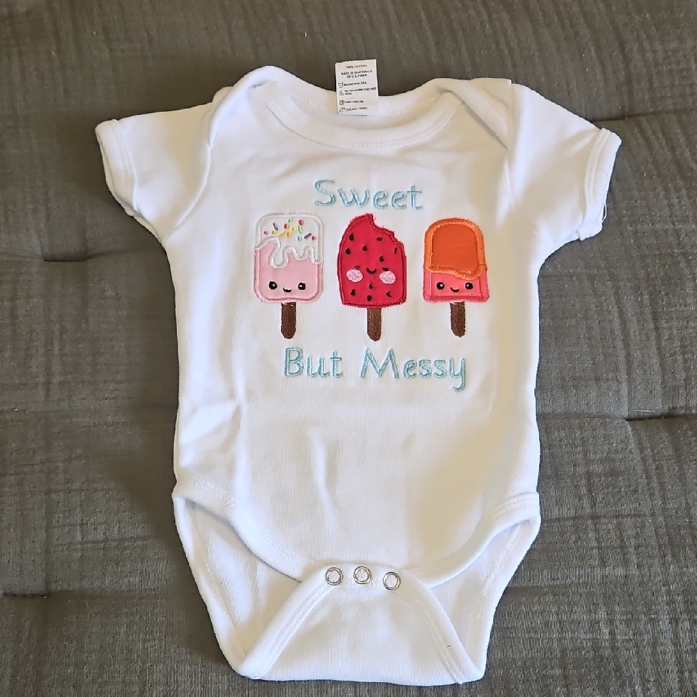 Sweet But Messy Ice Cream Onesie